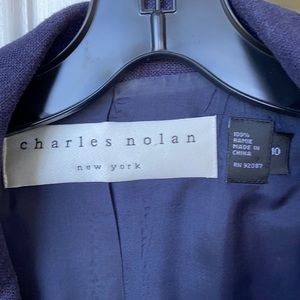 Charles Nolan size 10 navy blazer